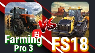 Farming Pro 3 vs Farming Simulator 18 Comparison (Android/ios) | CHOUDHARY GAMER |