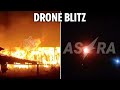 Ukraine launches huge drone strikes on Putin's troops blowing up 2 airfields in Russian territory