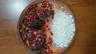 Khoresh Morgh Nardooni (Pomegranate Chicken)Delicious Persian Food_مرغ ناردونی