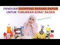 Panduan Shopping Barang Dapur Untuk Kurus