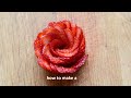 how to make a strawberry rose