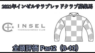 インゼルサラブレッドクラブ 募集馬評価 Part2(8-13)