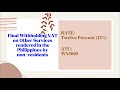 final withholding vat on other services rendered in the philippines by non residents