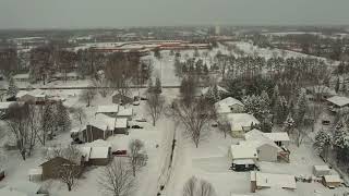 Snowfall Ending February 8 2025 1:00PM #drone #winter #relaxing #4k #asmr