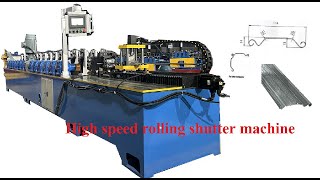 【ZHONGTUO】High speed 35m/min rolling shutter door rolling forming machine with two types embossing