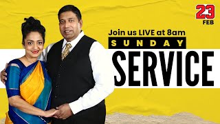 Join our Sunday Service LIVE with Pastor Caleb Joshua and Sister Kezia on February 23rd, 2025