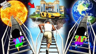GTA 5 : Franklin Shinchan & Pinchan Found Secret Ladders & Stairway To Heaven In GTA 5 !