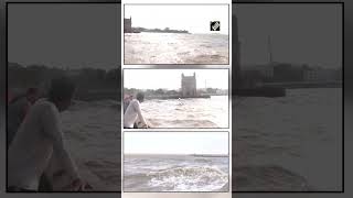 Cyclone Biparjoy: Rough sea conditions at Mumbai’s Gateway of India