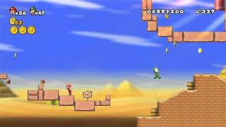 New Super Mario Bros. Wii Two-Player Playthrough - World 2