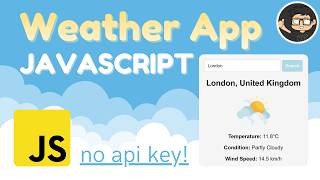 Build a Weather App with Javascript HTML CSS