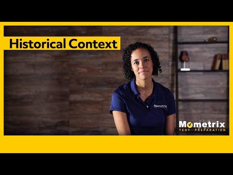 When you connect a work of fiction to its historical context?