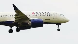 Delta Air Lines Flight 716 Airbus A220-100 N133DU Landing at DFW Airport From Salt Lake City