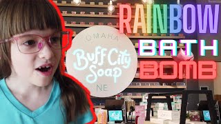 MAKING A UNICORN 🦄 BATH BOMB AT BUFF CITY SOAP!