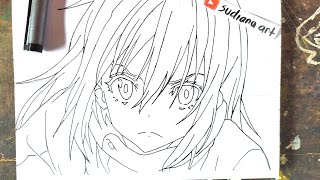 How to drawing anime easy rimuru tempest tensei shitara slime datta ken cara menggambar anime