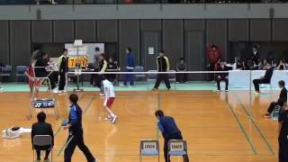 インカレ2013男子S決勝　西本拳太(中央大)vs堀内研人(法政大)１／２