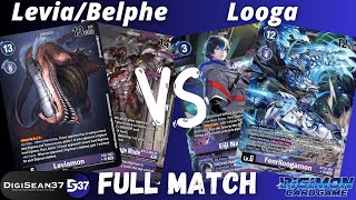 Leviamon/Belphemon VS Loogamon | Digimon Card Game | EX5 Animal Colosseum