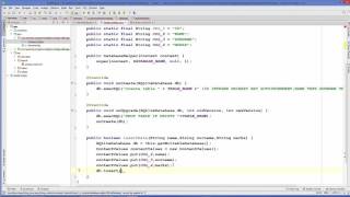 Android SQLite Database Tutorial 3 # Insert values to SQLite Database table using Android YouTube