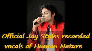 Jay Styles UK Michael jackson tribute act official recorded vocals  human nature