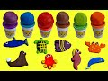 Create and Learn Sea Animals with Play Doh - Preschool Toddlers Learning Video