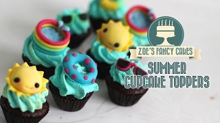 Summer cupcake ideas: how to make sunny summer cake toppers