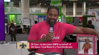 Saints DE Cam Jordan joins 'GMFB' on behalf of Old Spice Total Body Dry Feel Deodorant