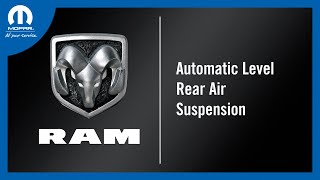 Automatic Level Rear Air Suspension | How To | 2024 Ram 2500-3500