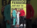 intense francis ngannoua u0026 renan ferreira face off at press conference