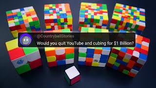 Solving 1x1 to 9x9 Rubik's Cubes While Doing a Q\u0026A