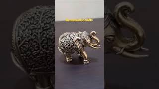 Ganeshaartsncrafts Brass Elephant Statue 600 rs contact 7983423994 #godidols #elephantstatue #brass