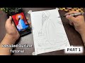 Shri Guru Arjan Dev Ji Drawing || PART 1 || Detailed Outline Tutorial || Kiratjot Singh Arts ||