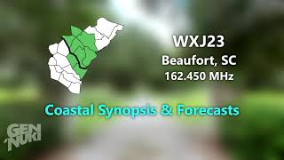 NOAA Weather Radio WXJ23 Beaufort, SC (162.450 MHz) - Full Broadcast Cycle (9/30/2023)