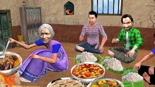 Ek bartan teen Ganesh Garib ghar ka khana cartoon #comedy 😀😜😁