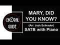 Mary, Did You Know - SATB with PIANO (Schrader)