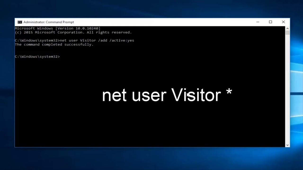 How To Add A Guest Account In Windows 10 Tutorial - YouTube