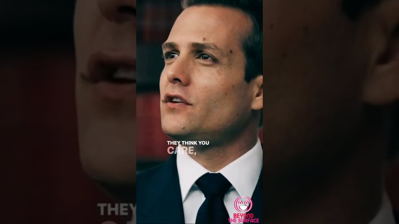 Harvey Specter They Think You Care They Ll Walk All Over You Youtube