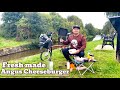 Brompton ride & cooking fresh Angus Cheeseburger outdoors