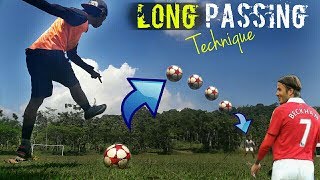 Cara Melakukan Umpan Jarak Jauh !! Long Passing Technique