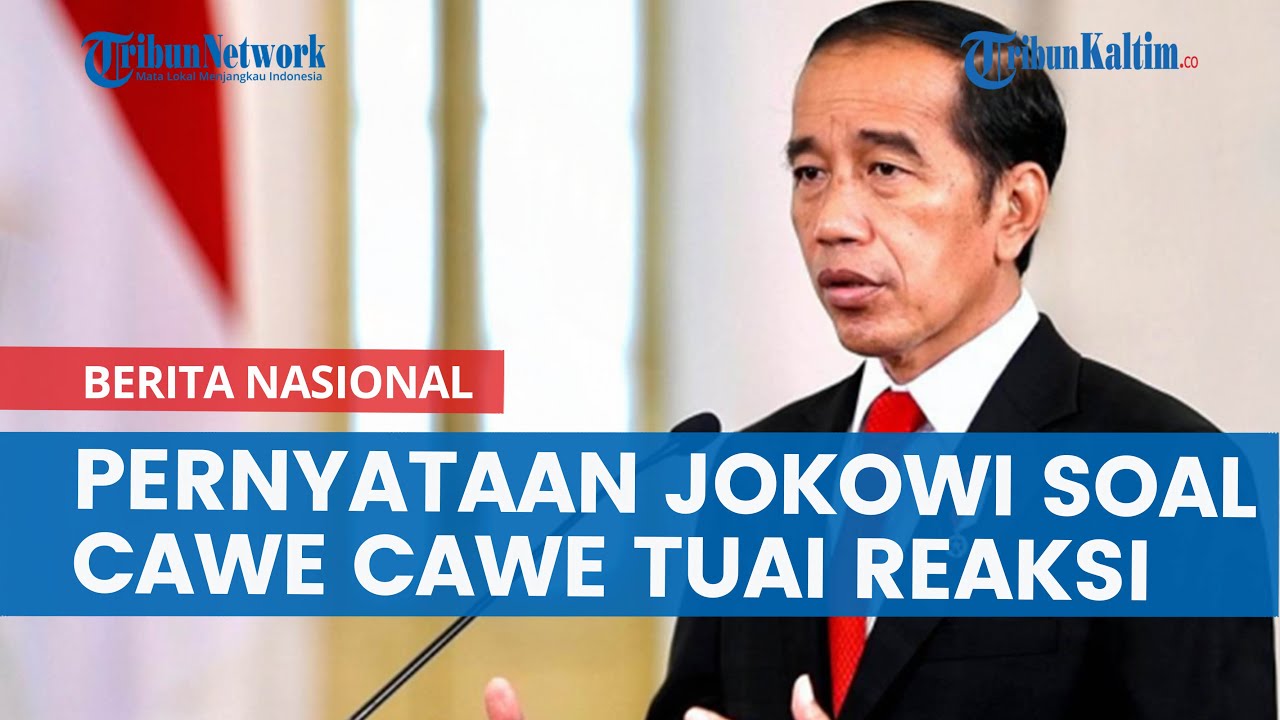 Pernyataan Jokowi Soal Cawe Cawe Tuai Reaksi, Berikut Pihak Yang Kritik ...