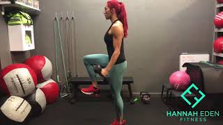 DB Rev Lunge to High Knee + DB Bicep Curl