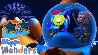 Fireworks Adventure🎆 | Blippi Wonders Fun Cartoons | Moonbug Kids Cartoon Adventure