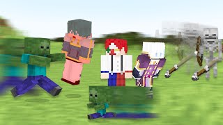 【鬼畜...？】mobの移動速度100倍の世界【マインクラフト】