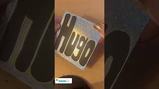 HUGO #name #art #silver #scratchcards #asmr #satisfying #relaxing #trending #shorts #viralvideo #usa