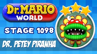 Dr. MARIO WORLD 3 STARS - Stage 1098 - Petey Piranha