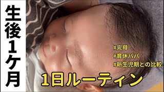 【生後1ヶ月】赤ちゃんの1日ルーティン