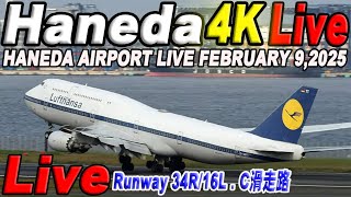 🔵 Live 羽田空港ライブ Haneda Airport Live February 9, 2025  生中継 2025年2月9日 羽田空港ライブカメラ