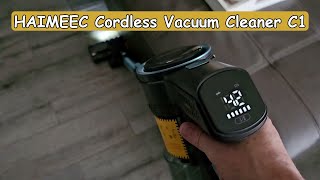 HAIMEEC Cordless Vacuum Cleaner C1, 12 Kpa, LED Light, 6 in 1, Full Review