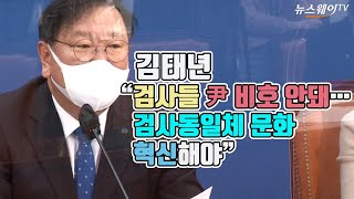 김태년 “검사들 尹 비호 안돼…검사동일체 문화 혁신해야”