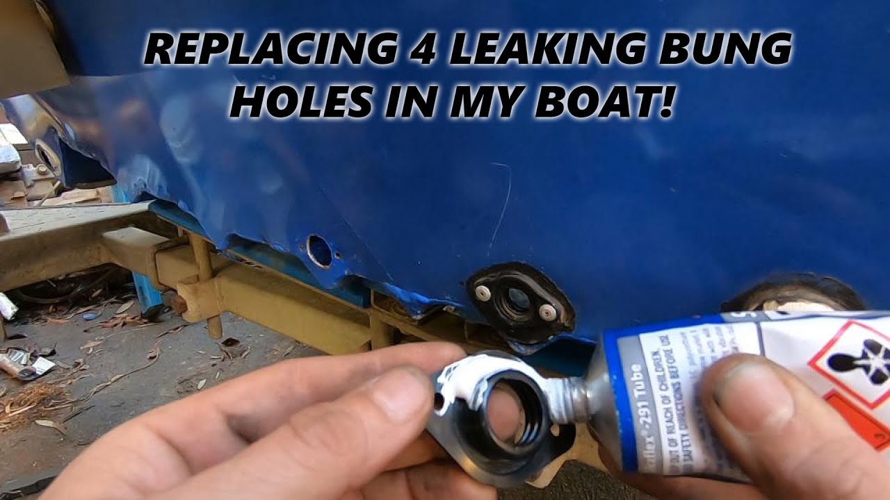 How To FIX A Leaking Bung Hole In Your Boat *EASY* #howto #boat #fishing #fail #tinny #fix # ...