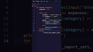 Expense tracker app in 30sec using Python | python projects for beginners | #python #programming