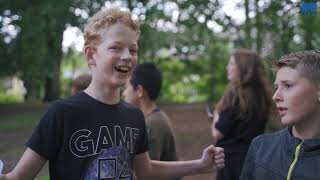 Het groene schoolplein van basisschool Calluna in Ede